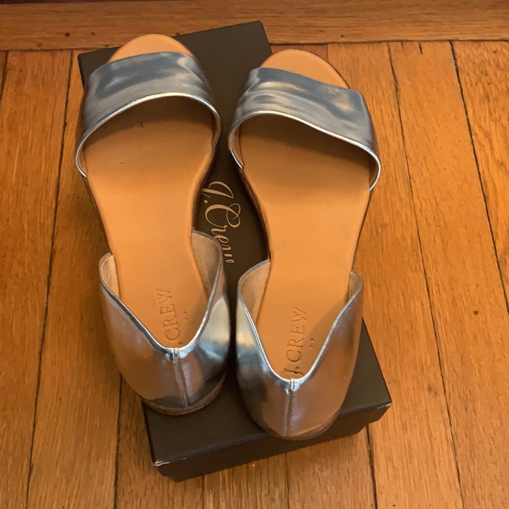 JCREW silver sandals - Picture 2 of 3